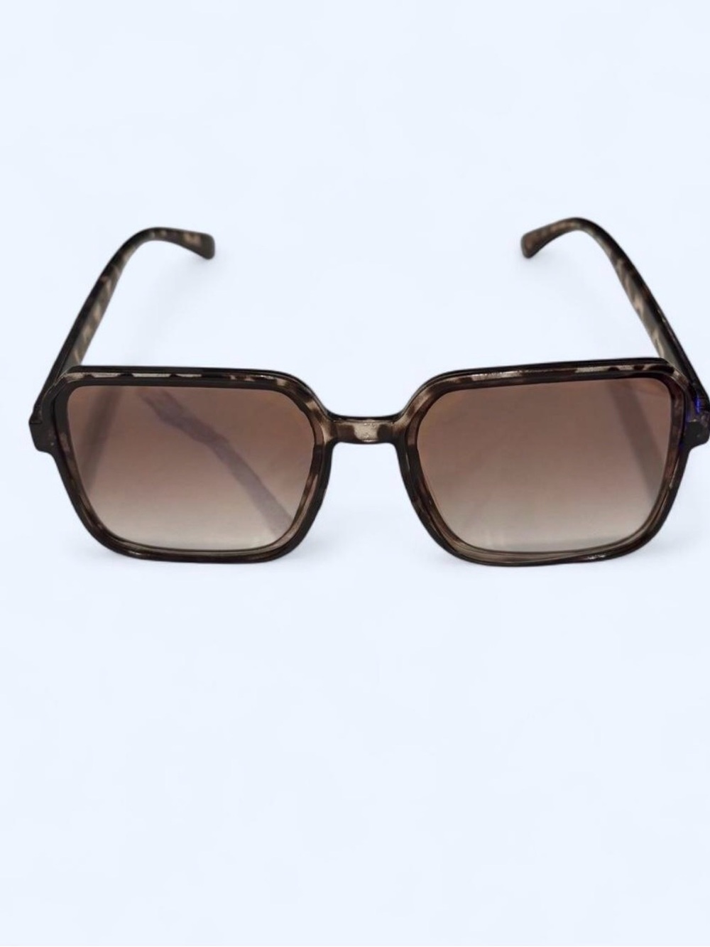 Women's Brown Tortoiseshell Square Sunglasses